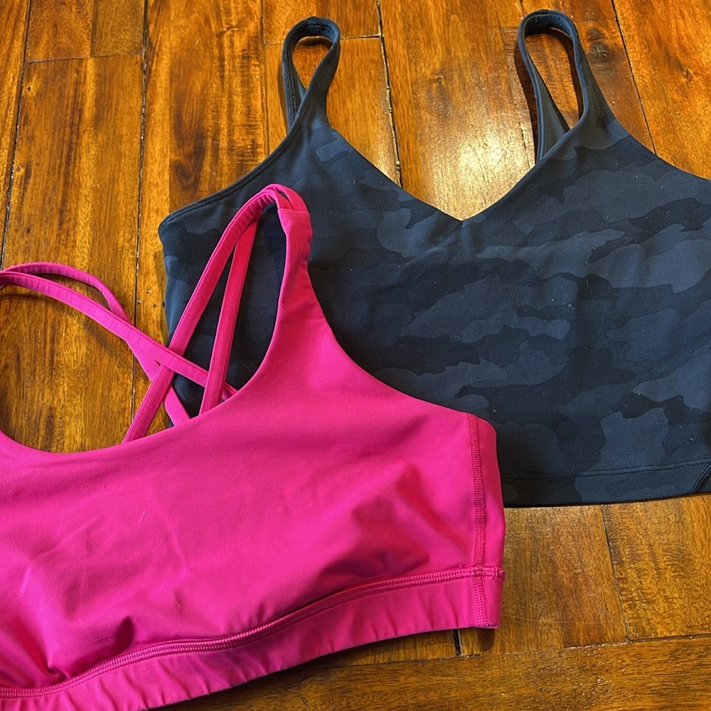 Two:  sz 12 Lululemon sports bras! Must see!